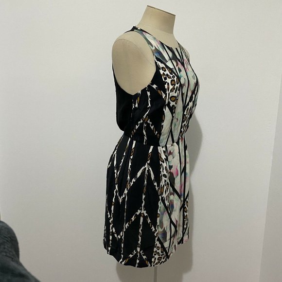 Kookai Size 38 / AU 10 Silk Mini Dress Colourful - Picture 6 of 9